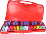 Strumento Musicale A Percussione, Pulsanti Colorati In Metallo, Battitura A Mano, Pianoforte, Giocattolo Educativo Per Lo Sviluppo, Rosso