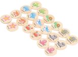 20 Pezzi In Legno Per Il Gioco Della Memoria, Giocattolo Educativo Per L'apprendimento Precoce E Lo Sviluppo Per Bambini, Bambini Piccoli, Tipo 2