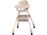 Seggiolone Per Bambini, Regolabile In Altezza, Multifunzionale, Vassoio Estraibile, Pieghevole, Trasformabile, Per Bambini, Sakura Pink