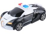 Auto Giocattolo Trasformabile, Resistente Agli Urti, A Doppia Inerzia, Robusto, Durevole Robot Per Bambini, Ragazzi, Bianco E Nero