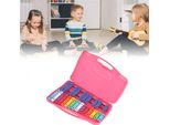 Strumento Musicale A Percussione, Pulsanti Colorati In Metallo, Battitura A Mano, Pianoforte, Giocattolo Educativo Per Lo Sviluppo, Rosa