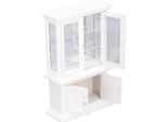 Libreria In Miniatura In Scala 1:12, Mobile Alto In Legno Simulato, Espositore Per La Decorazione Della Casa Delle Bambole, Bianco