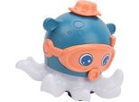 Giocattolo A Sfera Galleggiante Per Bambini, Polipo Elettrico, Musica Da Bagno, Luce, Acqua Educativa Per Ragazzi, Blu