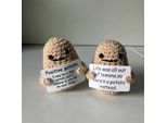 2 Pezzi 7 Cm Peluche Di Patata, Filato A Maglia, Espressione Simpatica, Bambola Divertente Per La Decorazione Della Casa