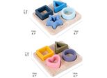 Giocattolo Di Smistamento Delle Forme In Legno Per Bambini, Gioco Di Smistamento Per Bambini In Età Prescolare, Puzzle Educativo Da Tavolo
