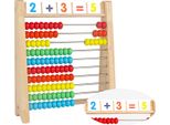 Abaco In Legno Per Bambini, Aritmetica, Matematica, 100 Perline, Giocattolo Educativo Per Il Conteggio