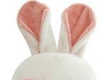 Simpatico Coniglietto Di Peluche, Espressione Vivace, Decorazione A Cartoni Animati, Bambola Di Peluche Per Bambini E Bambine, 40 Cm, Bianco