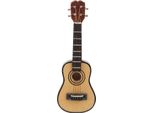 Modello Di Chitarra In Miniatura 1:12, Betulla, Superficie Laccata, Ornamento Decorativo Realistico Per La Classica Casa Delle Bambole