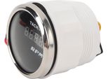 Tachimetro Digitale Da 2 Pollici, Visualizzazione Accurata, Display Del Tachimetro Per Camper, Yacht, Barche Da Pesca, Navi, Dc Da 9 A 32 V, Quadrante Nero, Ghiera Argentata