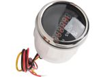 Contaore Digitale Rotondo Dc 9-32 V 52 Mm Per Imbarcazioni, Display Contaore Ad Alta Precisione Per Camper, Yacht, Barche Da Pesca, Quadrante Nero, Ghiera Argentata