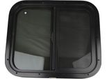 Finestra Push-Pull Per Camper, Angoli Arrotondati, Impermeabile, Sigillata, Resistente Ai Raggi Uv, Liscia E Lucida, Per Veicoli Con Tecnologia Camper Per Spessori Di Parete Di 26-31 Mm (1-1,22 Pollici)