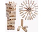 Gioco Da Tavolo Impilabile In Legno Da 48 Pezzi Con Numeri Stampati, Puzzle Per Bambini, Ragazzi, Ragazze, In Casa E All'aperto
