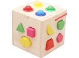 Blocco Di Costruzione In Legno Stampo Ordinamento Corrispondenza Giocattolo Educazione Strumenti Di Apprendimento Per I Bambini Bambini 17 Fori Con Palla