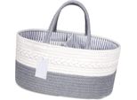 Cestino Portaoggetti, Semplice, Bello, In Corda Di Cotone, Intrecciato, Per Pannolini, Giocattoli, Scatola In Tessuto, Grigio