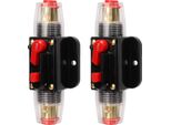 Interruttore In Linea 12-24 V Con Riarmo Manuale, Portafusibili, Linguette Per Batteria, Tubo Termorestringente Per Impianto Audio Auto-Barca, 125 A