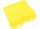 1 Coppia Di Rampe Di Protezione Per Pneumatici, Tappetino Antiscivolo, Resistenza Per Tutte Le Stagioni, Hdpe, Per Auto Sportive, Suv, Camper, Rimorchi, Camion, Camper, Giallo, Taglia S (GT18P)