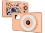 Fotocamera Digitale 1080P, Video, 48 Mp, Schermo Da 2,8 Pollici, Autofocus, Zoom 16X, Luce Di Riempimento Led Integrata Per Adolescenti, Studenti, Amici, Arancione