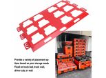 Piastra Di Montaggio Per Sistema Di Stoccaggio E Organizzazione Degli Utensili, Base In Metallo, Ricambio Per Cassette Portautensili Milwaukee Packout, Rosso