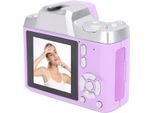 Fotocamera Digitale Da 48 Mp, Messa A Fuoco Automatica Con Zoom 18X, Schermo Tft Da 1,54 Pollici Per Fotografie Di Viaggio, Viola