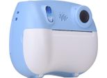 Fotocamera Istantanea Per Bambini, 2 Obiettivi, 1080P, Video Digitale, Per Bambini A Partire Da 3 Anni, Schermo Da 2,4 Pollici, Per Bambini, Viaggi, Ragazzi E Ragazze, Con Penna A Colori E 5 Rotoli Di Carta, Blu