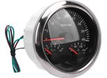 Tachimetro Elettrico 3 In 1, Manometro Dell'olio, Temperatura Dell'acqua, 3/8 Di Pollice, 4000 Giri/Min, Da 0 A 10 Bar, 40-120 °C, 7 Colori, Retroilluminazione, Per Camper, Yacht, Camion, Quadrante Nero, Ghiera Argentata