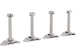 Kit Di Montaggio A L Con Doppio Attacco E Bullone Filettato, Dado, M8 X 60 Mm, Robusto Acciaio Inox Per Pianale Di Camion, Rimorchio, Controllo Del Carico, Pick-Up, Camper, Atv
