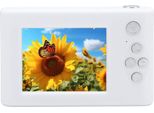 Fotocamera Digitale, Zoom 8X, 48 Mp, 1080P, Schermo Ips Da 2,4 Pollici, Autofocus Anti-Shake, Compatta Per Viaggiare, Con Specchio, Bianca