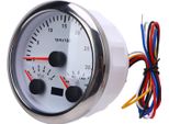 85 Mm 3000 Rpm Tachimetro 3 In 1 Manometro Multifunzione Da 0 A 10 Bar Pressione Dell'olio 40 120° Temperatura Dell'acqua Con Contaore Per Camper Yacht Camion Quadrante Bianco Ghiera Argento CX8282