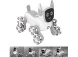 Robot Giocattolo Telecomandato Per Cani Con Luce Musicale, 2,4 Ghz, Ricaricabile, 8 Ruote, Acrobazia Per Bambini E Bambine
