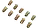 10 Connettori Per Tubi Freno Con Filettatura Da 3/8 Di Pollice 10 X 1 Mm Svasatura Metrica Inversa Per Tubi Da 3/16