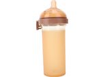 Biberon Ribaltabile Da 240 Ml Con Collo Largo, Tazza In Silicone Antigoccia Per Bambini Da 3 A 6 Mesi