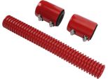 Set Di Tubi Flessibili Per Radiatore Da 12 Pollici Con Tappo, In Acciaio Inox, Flessibile, Raffreddamento Efficiente Per Tubi Da 1 3/4 Di Pollice, 1/2 Di Pollice, 1/4 Di Pollice, Rosso