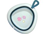 Lavandino Pieghevole, Leggero, Portatile, Per Bambini, Neonati, Pieghevole, Per Viaggi All'aperto, Campeggio, Lavanderia, Blu
