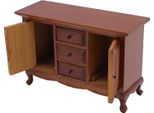 Armadio Per Casa Delle Bambole In Scala 1:12, Miniatura Realistica, 2 Porte, 3 Cassetti, Mobili In Legno Per Casa Delle Bambole