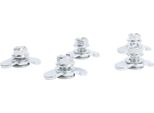 5 Pezzi Binario A L, Dado Filettato A Doppio Capocorda, M10 X 20 Mm, Per Pianale Di Camion, Rimorchio, Controllo Del Carico, Pick-Up, Camper, Atv, Argento