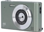 Fotocamera Digitale 4K Hd, Zoom 16X, 48 Mp, Ccd Portatile Con Torcia Led, Autofocus Af Per La Fotografia, Verde