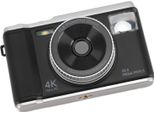 Fotocamera Digitale 4K, 50 Mp, Schermo Da 2,8 Pollici, Autofocus, Vlogging Con Zoom 16X, Flash, Anti-Shake, Per Adolescenti, Adulti, Principianti, Nero