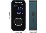 Lepmerk 196Ft/60M Mini Misuratore Laser Digitale Misuratore Laser Di Distanza Strumento Di Misurazione Laser Range Finder Con Lcd Retroilluminato Sensore Elettronico D'angolo Misura Area Volume E Circonferenza