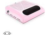 Inf 80W Estrattore Di Polvere Per Unghie Regolabile - Spina Ue, Potente Aspirapolvere Per Manicure Pink