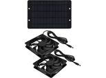Kit Ventilatore Di Scarico Ad Energia Solare 10W 12V Pannello Solare Kit Doppio Ventilatore Per Serra Chicken Coop Doghouse Shed Barn