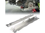 Piastre Per L'allineamento Della Punta Dei Piedi, Piastre Per L'allineamento Delle Ruote In Acciaio Inox 2PCS Con Fori Per Appendere Per Una Facile Conservazione A Parete, Argento