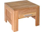 Tavolino Di Design Teako Billdal In Legno Massiccio Di Teak - Resistente Alle Intemperie, Durevole Ed Elegante Con Cassetto Per Uso Interno Ed Esterno