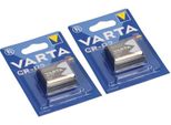 2X CR-P2 CRP2 Batteria Fotografica Al Litio 6V Varta Profi