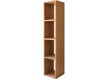 Teako Design Scaffale In Teak Blyberg 200X40X40Cm - Scaffale In Legno Massiccio Resistente Alle Intemperie 4 Scomparti