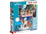 Puzzle Clementoni 2X20 Superkolor Disneyanimal 24764