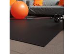 Gymex Tappetino Fitness Xxl Fullsize, Extra Large, Arrotolabile, Per Yoga, Sport E Fitness 240X240Cm Nero