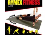 Tappeto Fitness Gymex Xxl, Extra Large, Arrotolabile, Per Yoga, Sport E Fitness 160X120Cm Nero