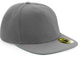 Cappello / Berretto / Cappello Beechfield B660 | Original Flat Peak Snapback - Colore: Grigio/Grigio - Taglia: Unica