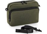 Bagbase BG242 | Modulr 2 Litre Multipocket, 26 X 19 X 7 Cm - Colore: Verde Militare - Dimensioni: 26 X 19 X 7 Cm
