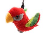 Onwomania Peluche / Coccolone / Portachiavi In Tessuto Animale Pappagallo Rosso Lori 13 Cm